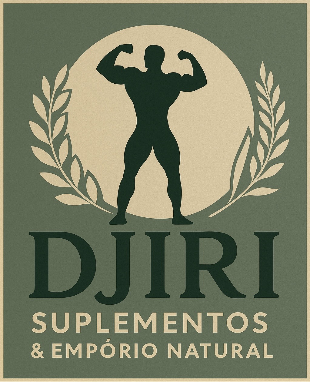 Logo Djiri Suplementos e Empório Natural, loja parceira do Renan Lopes